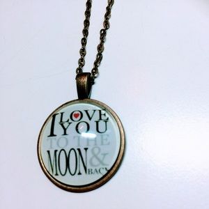 Love you to moon Necklace
